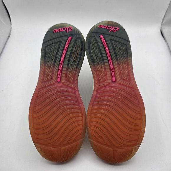 Clove Shoes Womens 7 White Pink Nursing Comfort Sneakers Lace Up Professional - Picture 9 of 12